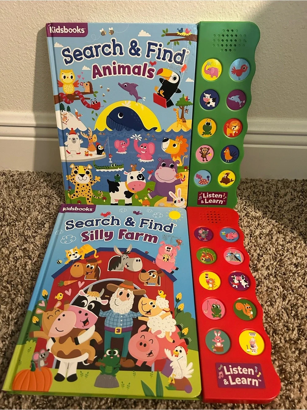 Search & Find Animals and Silly Farm Sound Books